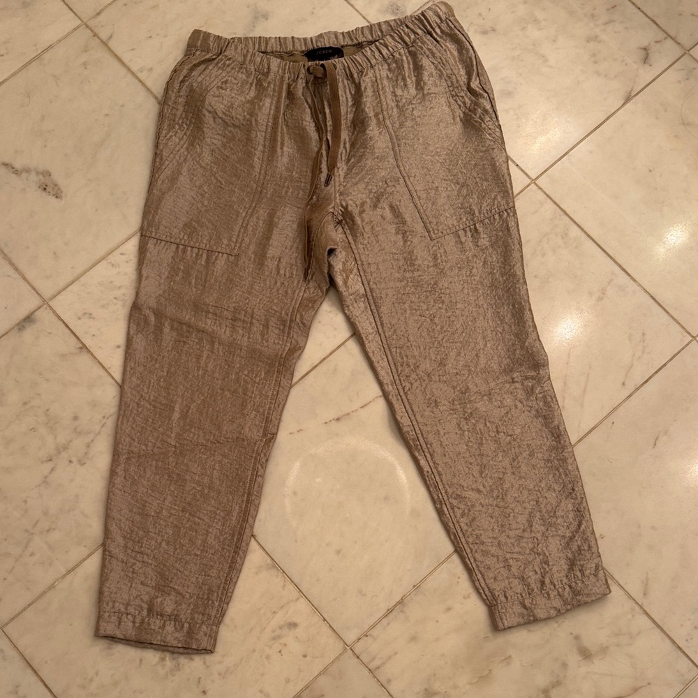 J. Crew Gold Joggers